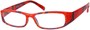 Angle of The India in Red Multi, Women's and Men's Rectangle Reading Glasses