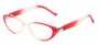 Angle of The Sapphire in Red/Clear Fade, Women's Cat Eye Reading Glasses