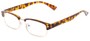 Angle of The Judge in Tortoise/Gold, Women's and Men's Browline Reading Glasses