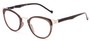 Angle of The Wisteria in Matte Grey/Silver, Women's and Men's Round Reading Glasses
