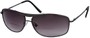Angle of The Melbourne Bifocal Reading Sunglasses in Matte Grey with Dark Smoke Lenses, Women's and Men's Aviator Reading Sunglasses