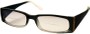 Angle of The Ferguson Tinted Bifocal in Black and Clear, Women's and Men's Rectangle Reading Sunglasses