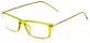 Angle of The Henley Flexible Bifocal in Green, Women's and Men's Rectangle Reading Glasses