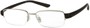Angle of The Belvedere in Black/Silver, Women's and Men's Rectangle Reading Glasses