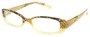 Angle of The Helen Bifocal in Yellow, Women's Rectangle Reading Glasses