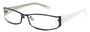 Angle of The Lenox in Black and White Frame, Women's and Men's  