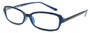 Angle of The Nelson in Blue, Women's and Men's Rectangle Reading Glasses