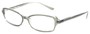 Angle of The Nelson in Grey, Women's and Men's Rectangle Reading Glasses