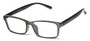 Angle of The Marley Bifocal in Grey/Black, Women's and Men's Retro Square Reading Glasses