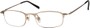 Angle of The Sydney in Gold, Women's and Men's Rectangle Reading Glasses