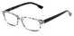 Angle of The Surrey Bifocal in Grey Tortoise/Black, Women's and Men's Rectangle Reading Glasses