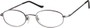 Angle of The Amsterdam in Grey, Women's and Men's Oval Reading Glasses