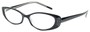 Angle of The Ivy in Black, Women's Cat Eye Reading Glasses