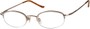 Angle of The Biltmore in Bronze, Women's and Men's Oval Reading Glasses
