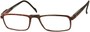 Angle of The Gardner in Black/Red Speckled, Women's and Men's Rectangle Reading Glasses