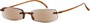 Angle of The Philadelphia Reading Sunglasses in Brown with Amber Lenses, Women's and Men's  