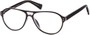 Angle of The Sanders in Black, Women's and Men's Aviator Reading Glasses