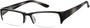 Angle of The New Orleans in Black Fade, Women's and Men's Browline Reading Glasses