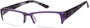 Angle of The New Orleans in Purple Snake, Women's and Men's Browline Reading Glasses
