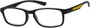 Angle of The Anthony in Black/Yellow, Men's Rectangle Reading Glasses