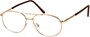 Angle of The Wichita Bifocal in Gold, Women's and Men's Aviator Reading Glasses