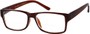 Angle of The Emmitt Bifocal in Brown, Women's and Men's Retro Square Reading Glasses