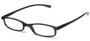 Angle of The Pierson in Black, Women's and Men's Rectangle Reading Glasses