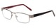 Angle of The Coffee in Grey/ Black/ Red, Women's and Men's Rectangle Reading Glasses