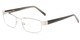 Angle of The Coffee in Silver/ Grey, Women's and Men's Rectangle Reading Glasses