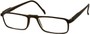 Angle of The Gardner in Matte Black, Women's and Men's Rectangle Reading Glasses