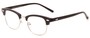 Angle of The Fern in Matte Black/Silver, Women's and Men's Browline Reading Glasses