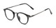 Angle of The Petty in Black, Women's and Men's Round Reading Glasses