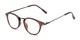 Angle of The Petty in Brown, Women's and Men's Round Reading Glasses
