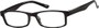 Angle of The French Lick in Black, Women's and Men's Rectangle Reading Glasses