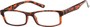 Angle of The French Lick in Tortoise, Women's and Men's Rectangle Reading Glasses
