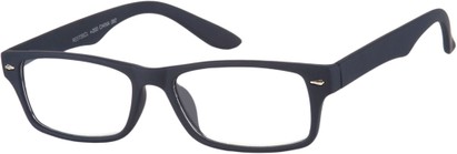 Angle of The Morrison in Matte Navy Blue, Women's and Men's Retro Square Reading Glasses