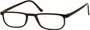 Angle of The Butler in Black, Women's and Men's Rectangle Reading Glasses