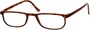 Angle of The Butler in Tortoise, Women's and Men's Rectangle Reading Glasses