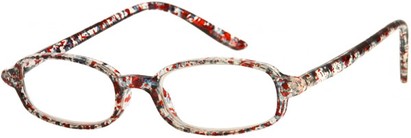 Angle of The Orchard in Clear with Red/Blue Speckles, Women's and Men's  