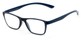 Angle of The Somerset Flexible Reader in Blue, Women's and Men's Retro Square Reading Glasses