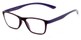 Angle of The Somerset Flexible Reader in Purple, Women's and Men's Retro Square Reading Glasses