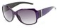 Angle of The Bali Bifocal Reading Sunglasses in Purple with Smoke, Women's Square Reading Sunglasses