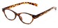 Angle of The Liza in Tortoise, Women's Oval Reading Glasses