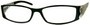 Angle of The Connie in Black, Women's Rectangle Reading Glasses