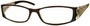 Angle of The Connie in Brown, Women's Rectangle Reading Glasses