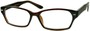 Angle of The Waverly in Dark Brown, Women's and Men's Rectangle Reading Glasses