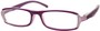 Angle of The Gillian in Purple, Women's Rectangle Reading Glasses
