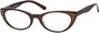 Angle of The Imperial in Brown, Women's Cat Eye Reading Glasses