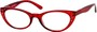 Angle of The Imperial in Red, Women's Cat Eye Reading Glasses