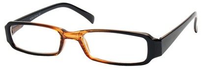 Angle of The Becky in Black Brown Fade Frame, Women's and Men's  